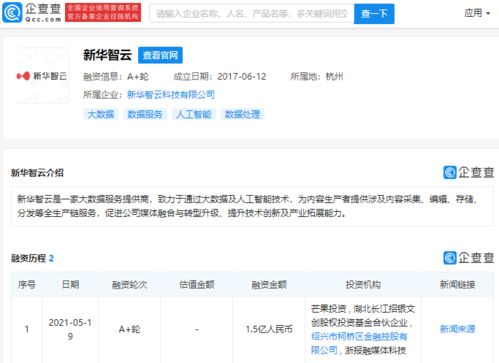 芒果投資新華智云 媒體巨頭與科技巨擘聯(lián)手，賦能大數(shù)據(jù)服務(wù)新格局